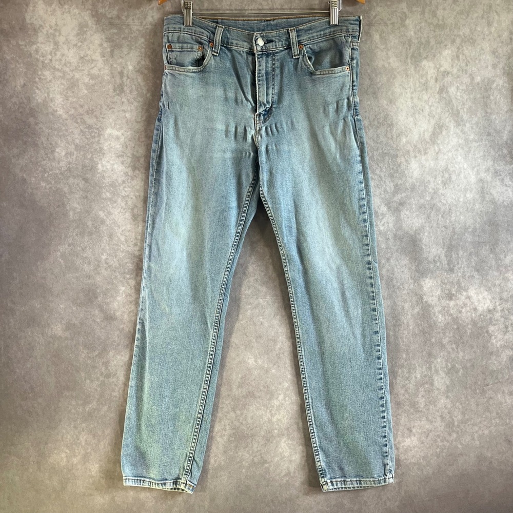 Levi'sโ 511 Slim Fit Jeans Mens 33x32 Light Wash Blue Stretch Denim 04511-3623
